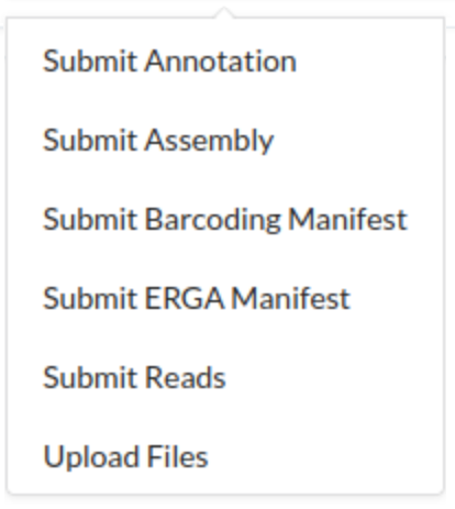 'Submit ERGA manifest' profile action